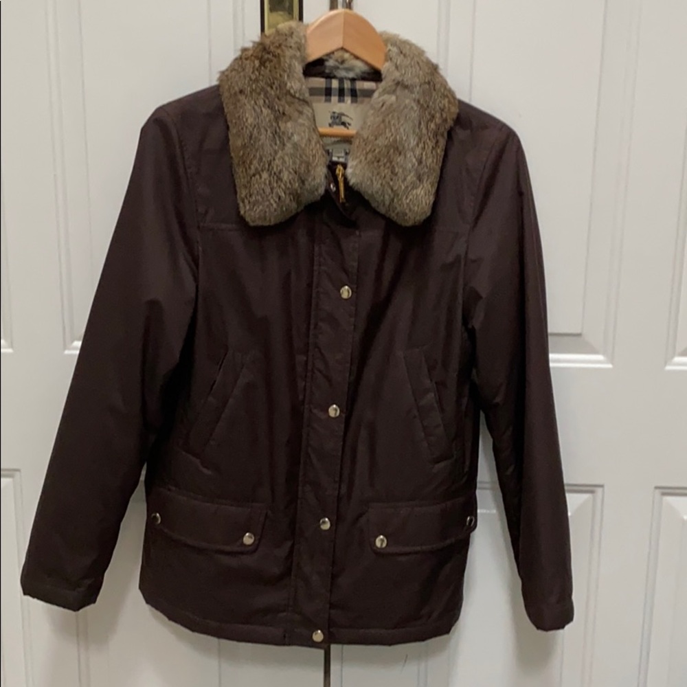 Burberry Fur Lined Jacket